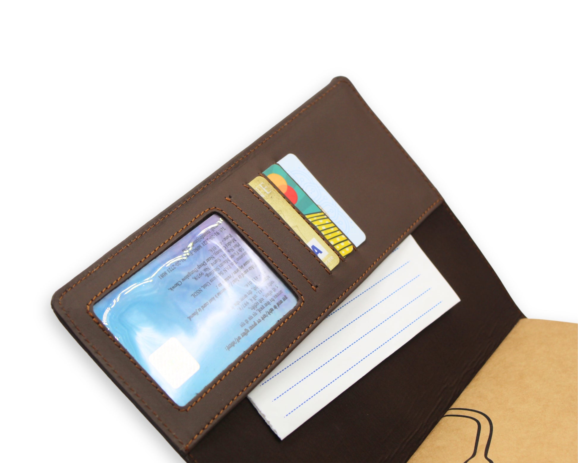 Trifold-Utility Journal - Brown (A5 Size)