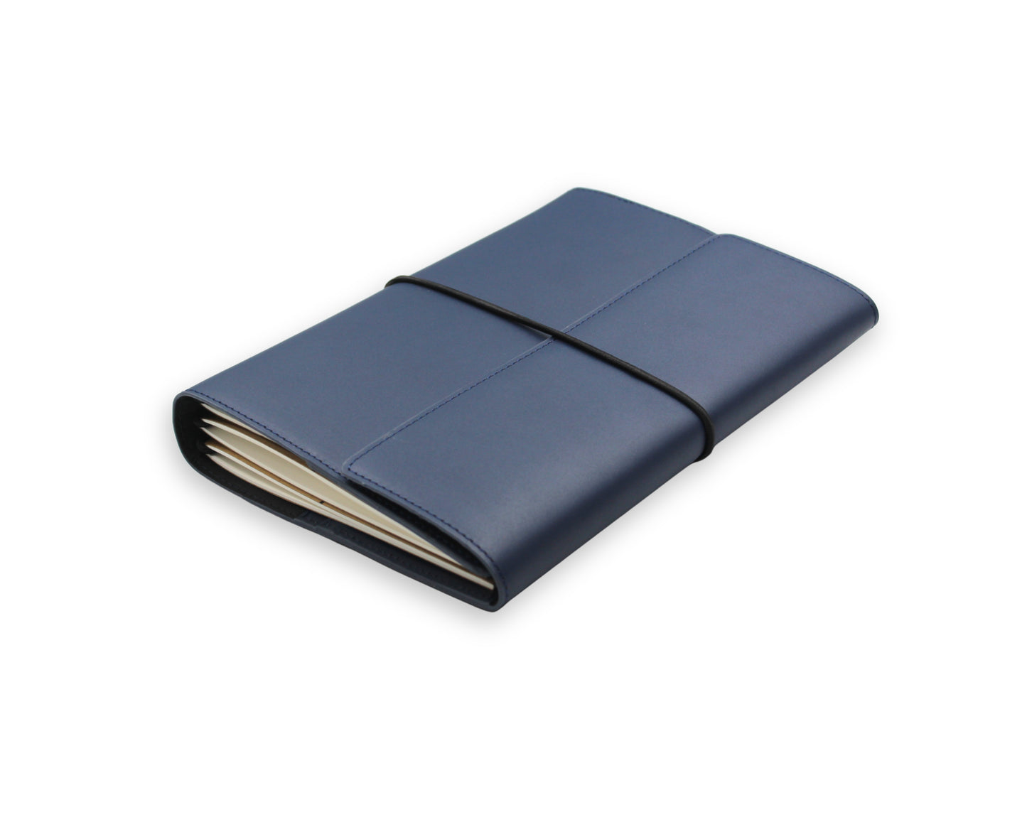 Trifold-Utility Journal with Pockets - Blue - A5 Size (With your Name Customisation)