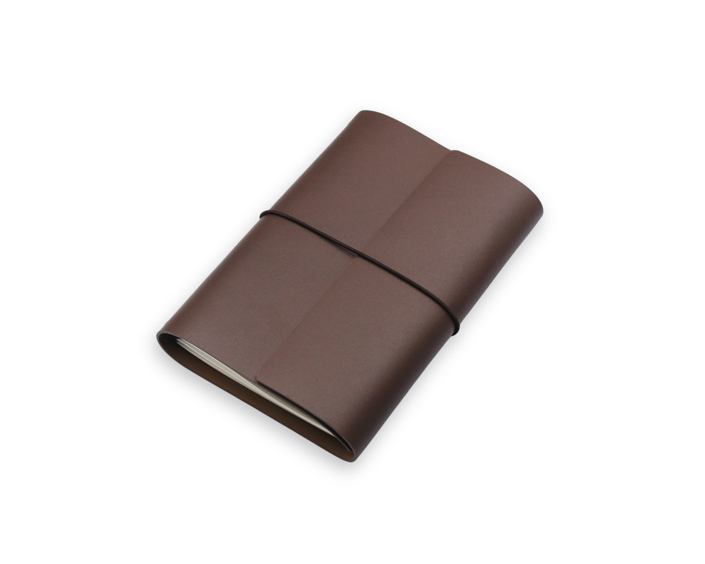 Handmade Leather Trifold Field Journal - Brown