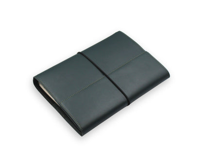 Trifold-Utility Journal with Pockets - Green (A5 Size)