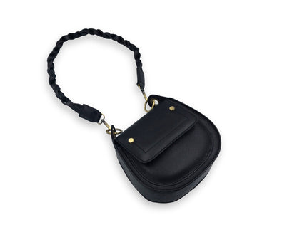 Adriana Cross Body and Shoulder Ladies Bag - Black