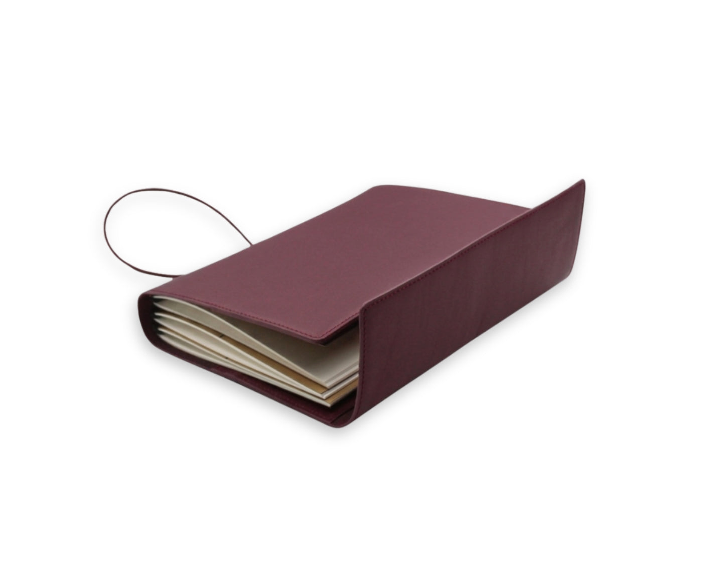 Trifold-Utility Journal with Pockets - Old Mauve (A5 Size)