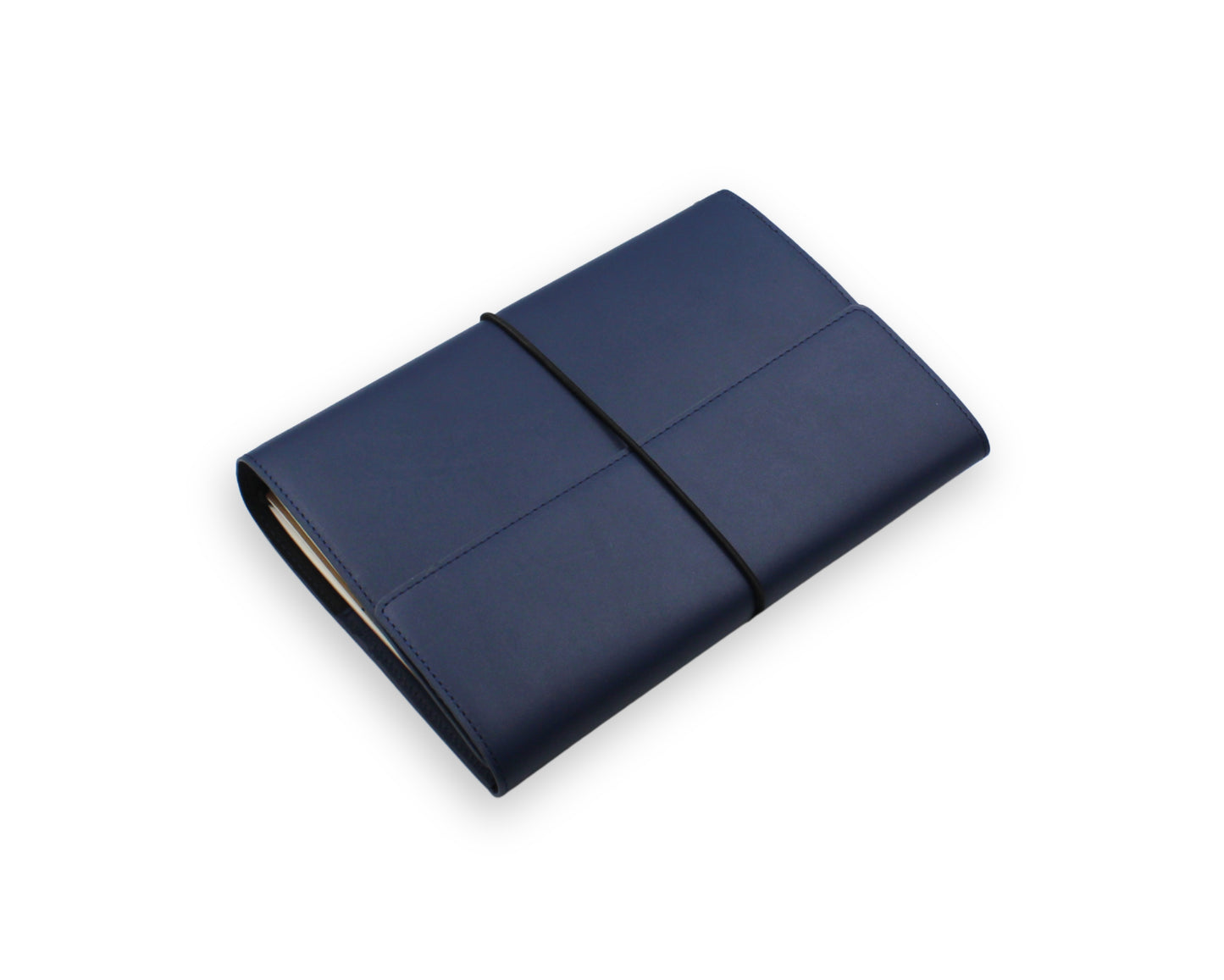 Trifold-Utility Journal with Pockets - Blue - A5 Size (With your Name Customisation)