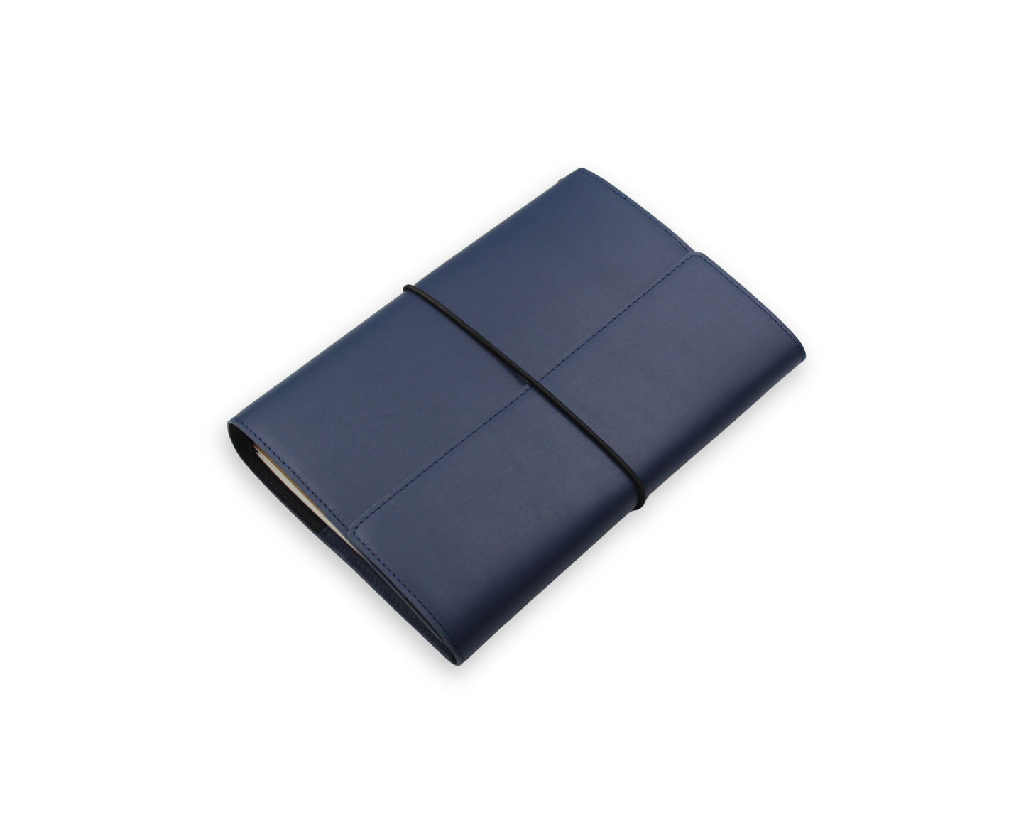 Trifold-Utility Journal with Pockets - Blue - A5 Size (With your Name Customisation)