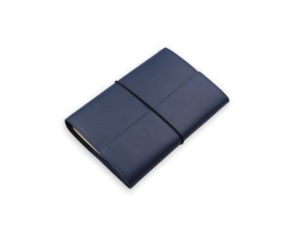 Trifold-Utility Journal with Pockets - Blue - A5 Size (With your Name Customisation)