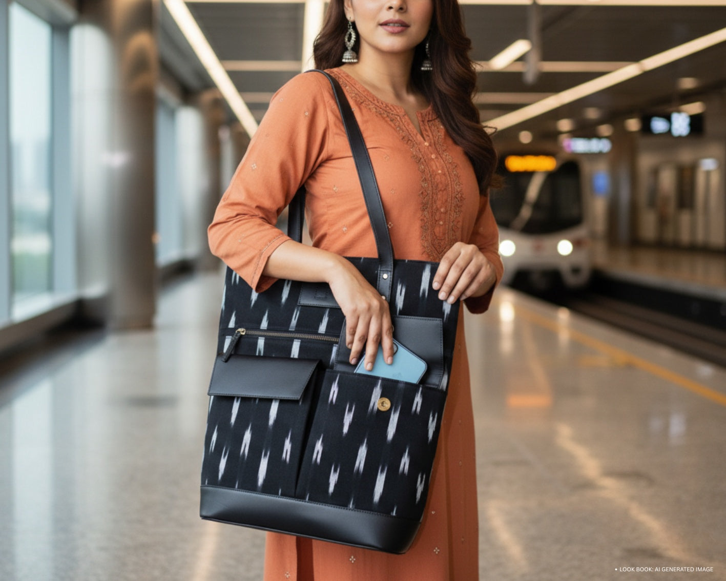 Manhattan Ikat office Tote