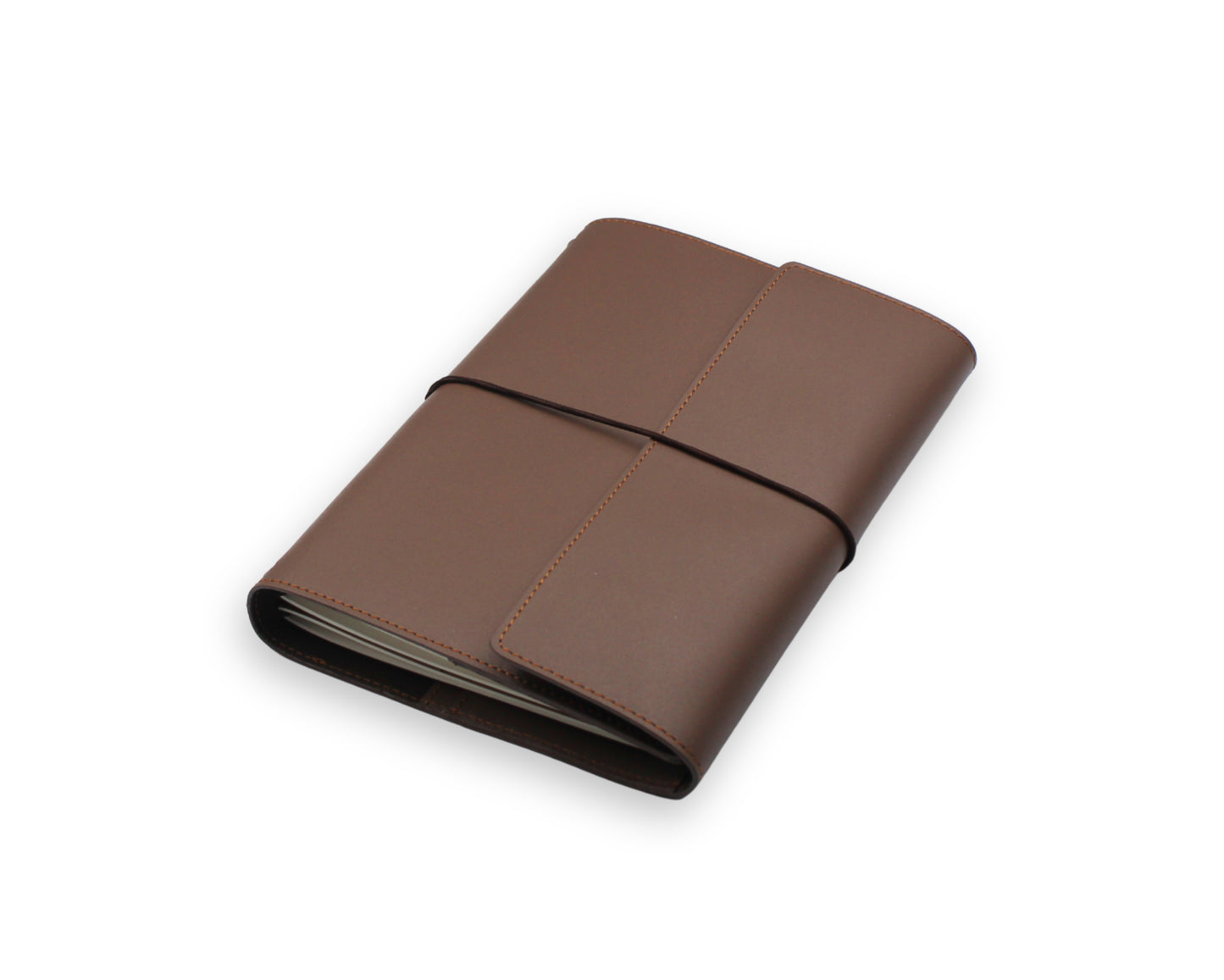 Trifold-Utility Journal - Brown (A5 Size)