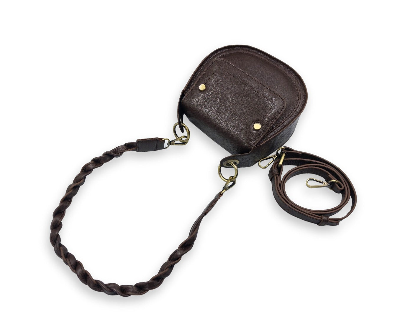 Adriana Cross Body and Shoulder Ladies Bag - Chocolate