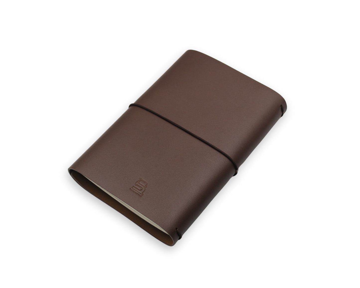 Handmade Leather Trifold Field Journal - Brown