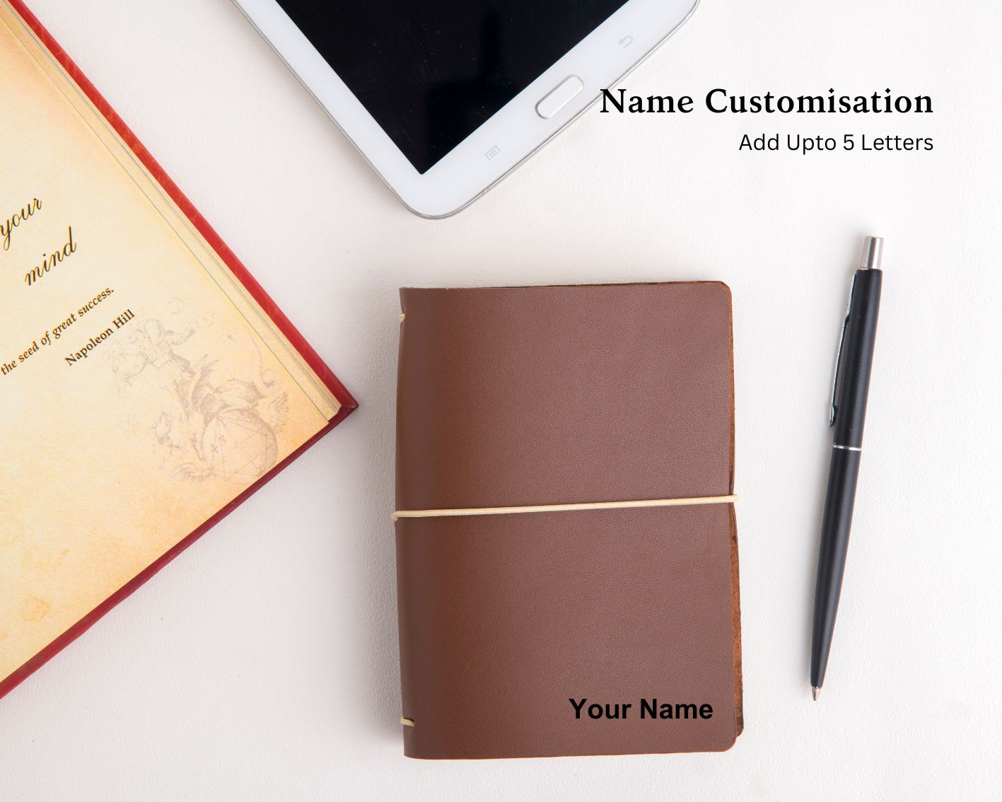 Field Journal - Tan (With your Name Customisation)