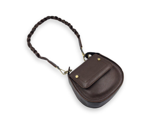 Adriana Cross Body and Shoulder Ladies Bag - Chocolate