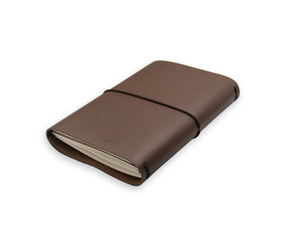 Handmade Leather Trifold Field Journal - Brown