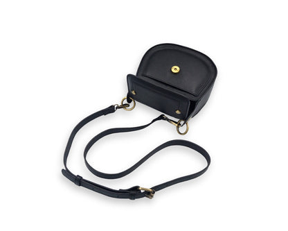 Adriana Cross Body and Shoulder Ladies Bag - Black