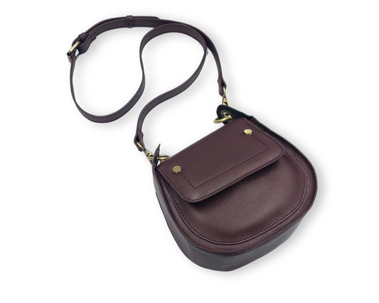Adriana Cross Body and Shoulder Ladies Bag - Wine