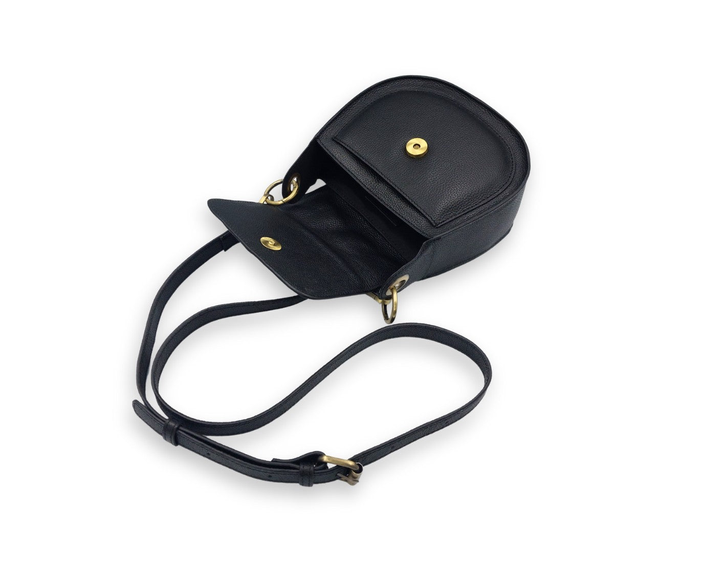 Adriana Cross Body and Shoulder Ladies Bag - Black