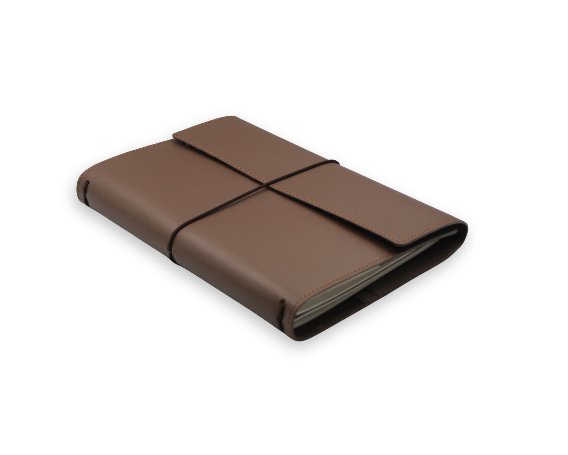 Trifold-Utility Journal - Brown (A5 Size)