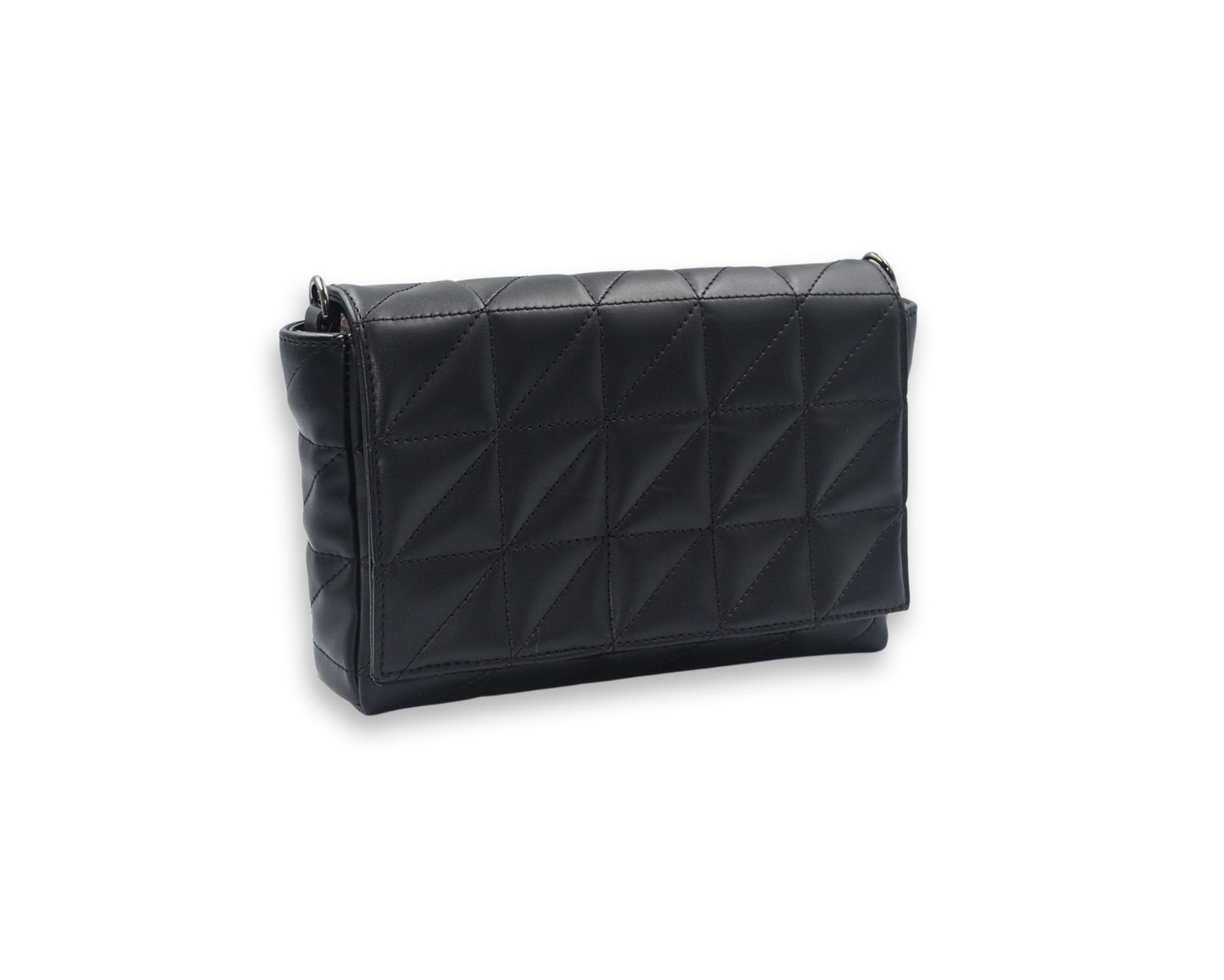 Elina Quilted Sling Bag - Black