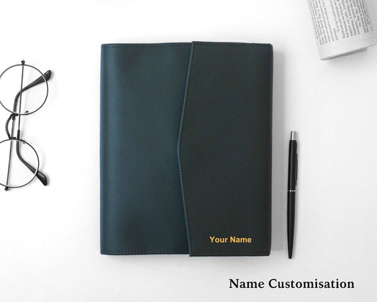 Executive Leather Diary - Army Green (With your name Customisation)