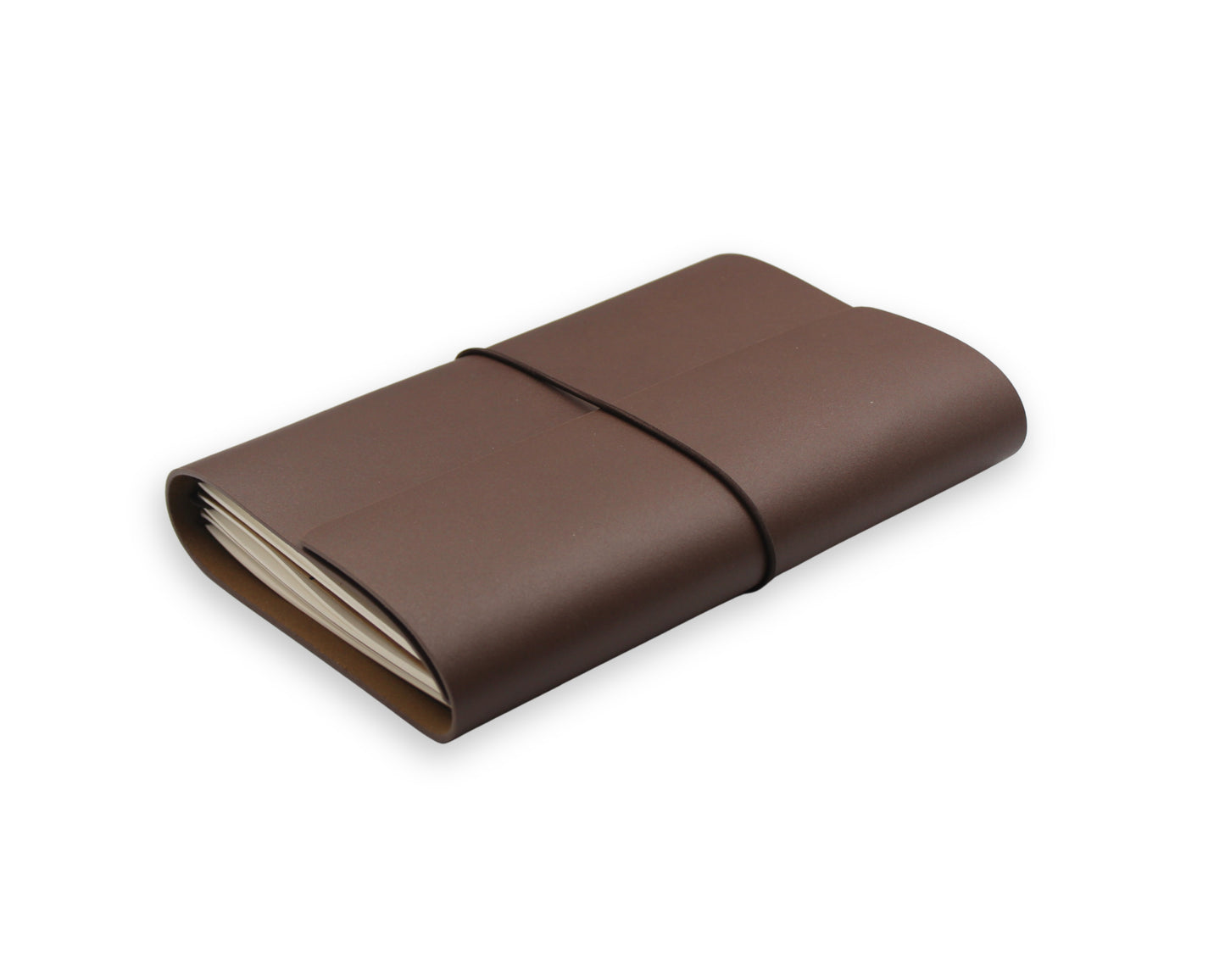 Handmade Leather Trifold Field Journal –Brown- Travel Notebook (With your Name Customisation)