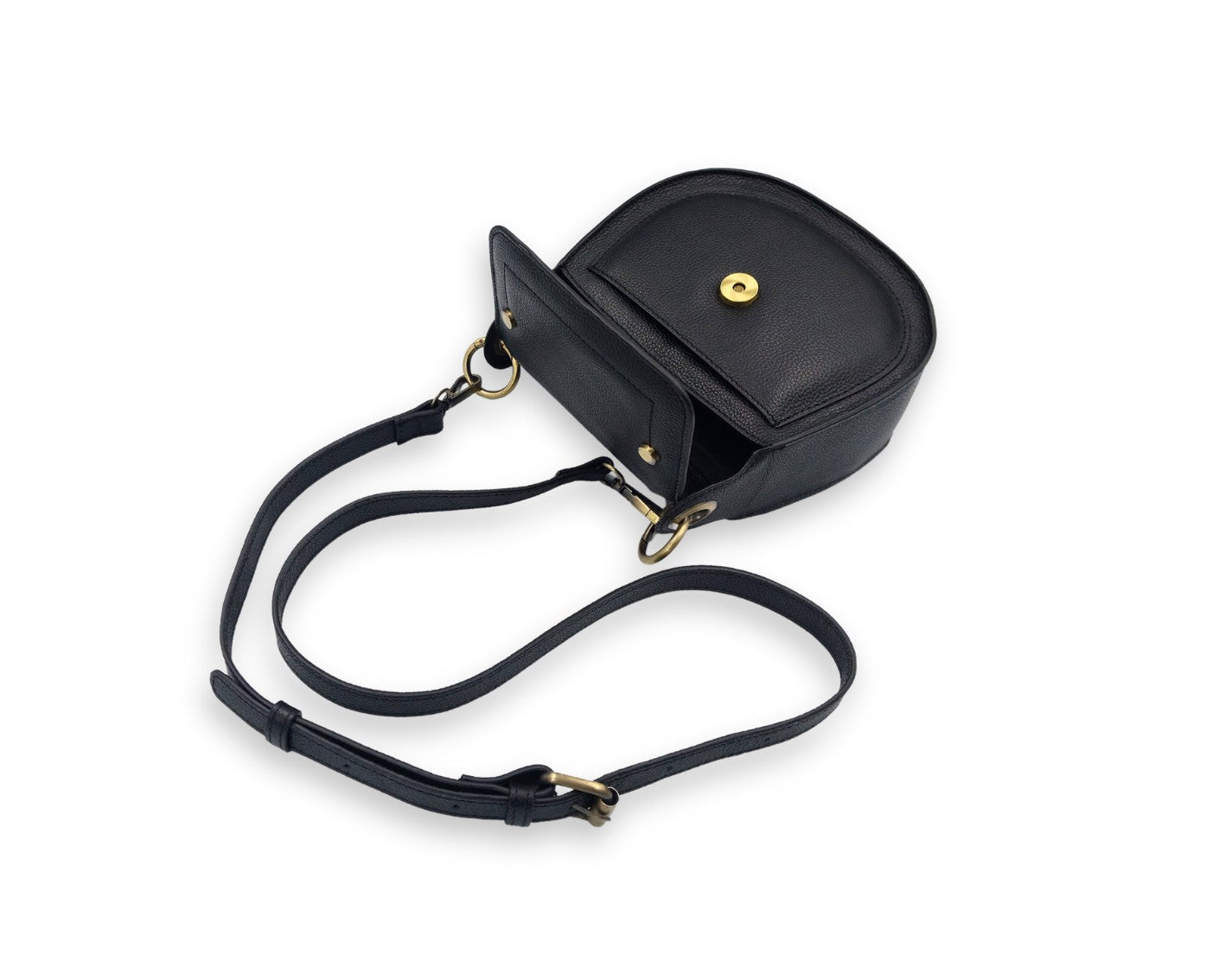 Adriana Cross Body and Shoulder Ladies Bag - Black