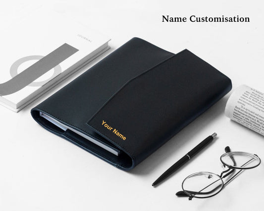 Executive Leather Diary - Black (With your Name Customisation)