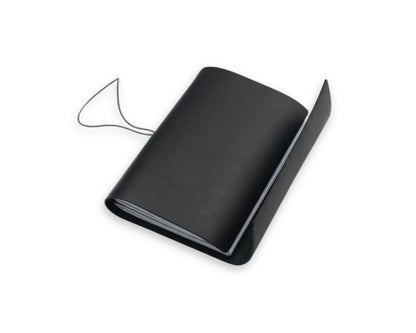 Handmade Leather Trifold Field Journal - Black