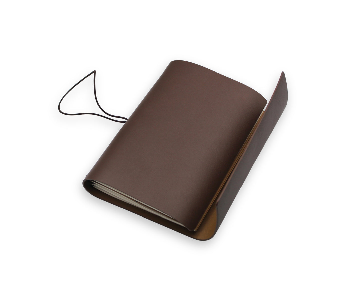 Handmade Leather Trifold Field Journal –Brown- Travel Notebook (With your Name Customisation)