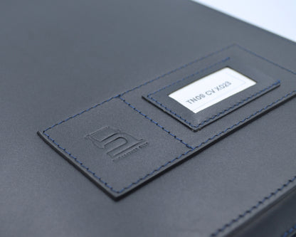 Car Document Holder - Charcoal Blue