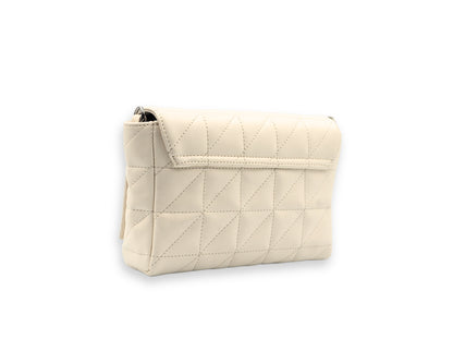 Elina Quilted Sling Bag - Ivory