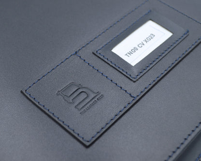 Car Document Holder - Charcoal Blue