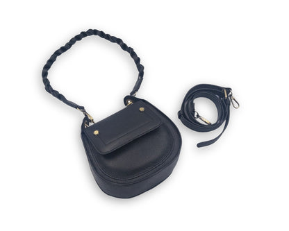 Adriana Cross Body and Shoulder Ladies Bag - Black