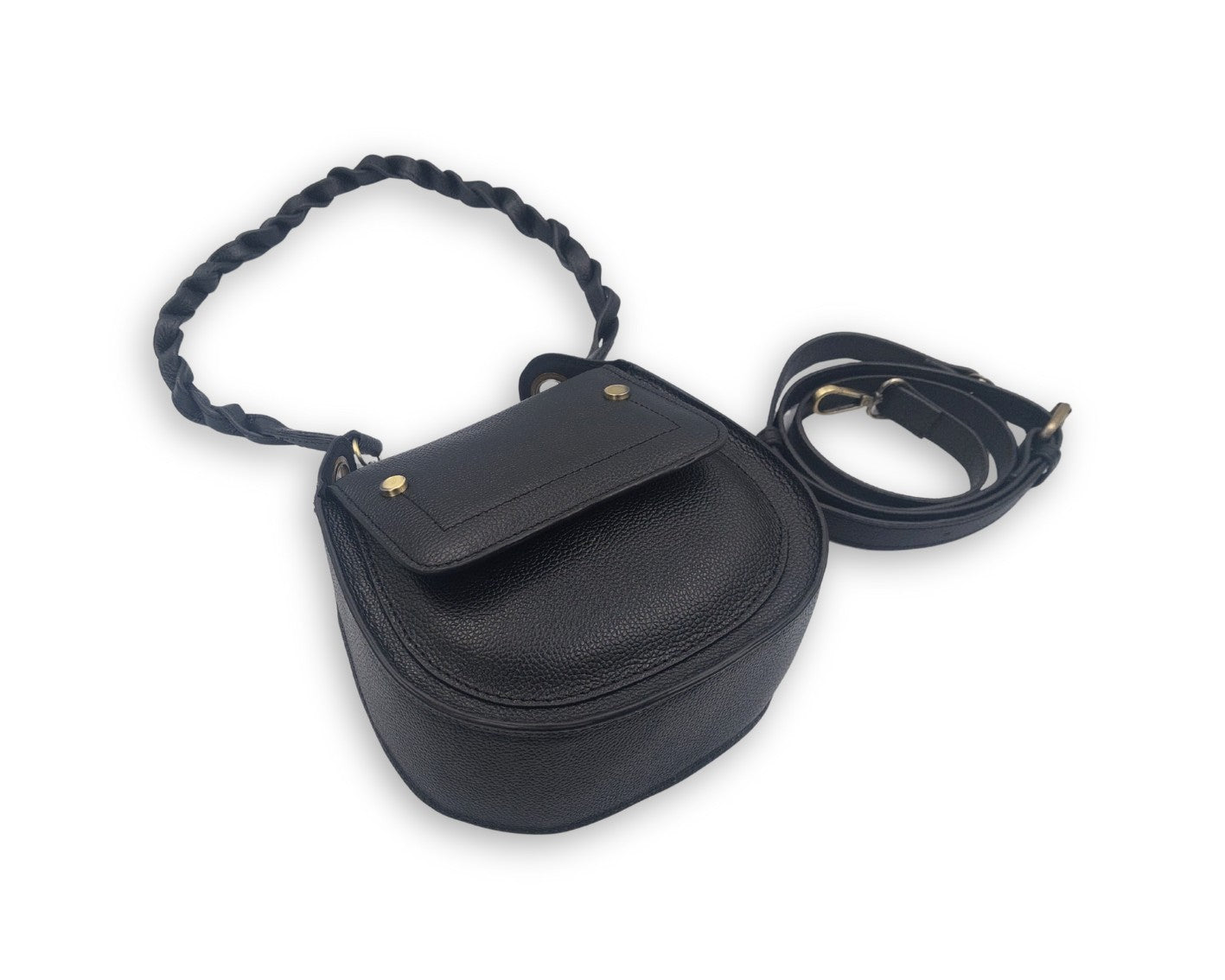 Adriana Cross Body and Shoulder Ladies Bag - Black