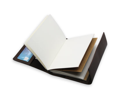 Trifold-Utility Journal - Brown (A5 Size)