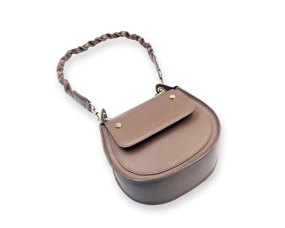 Adriana Cross Body and Shoulder Ladies Bag - Tan