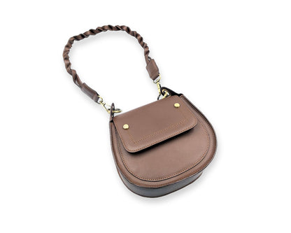Adriana Cross Body and Shoulder Ladies Bag - Tan
