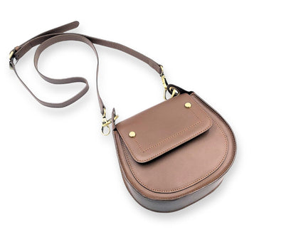 Adriana Cross Body and Shoulder Ladies Bag - Tan