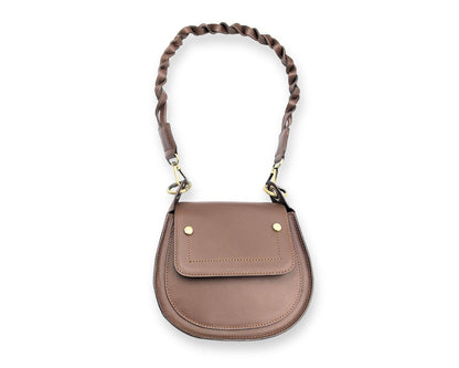 Adriana Cross Body and Shoulder Ladies Bag - Tan