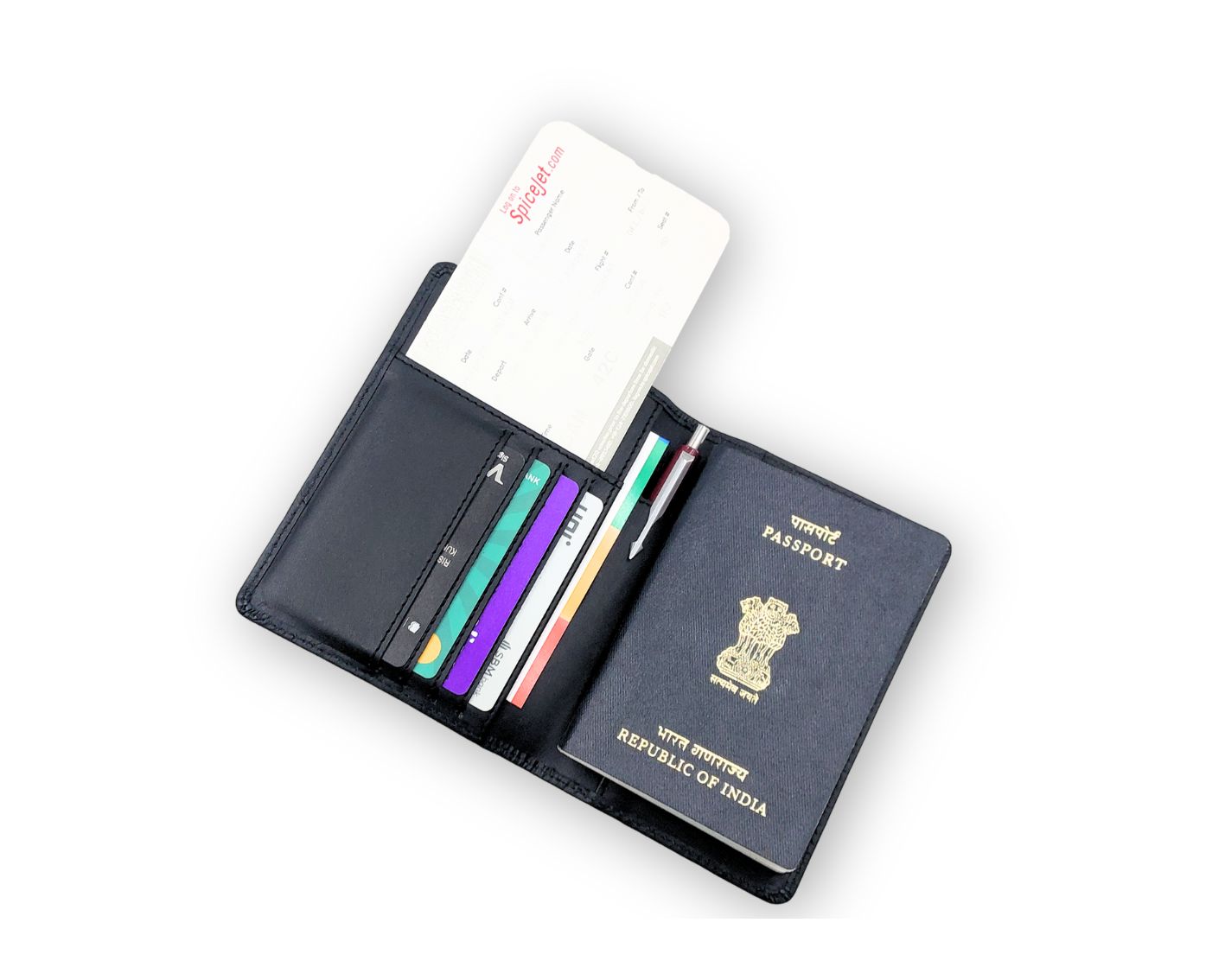 Ashoka Elite Passport Wallet - Black