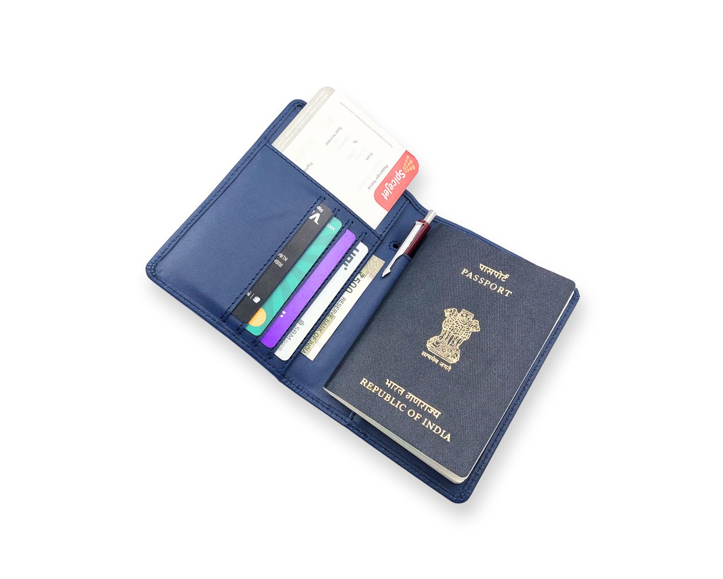 Ashoka Elite Passport Wallet - Blue