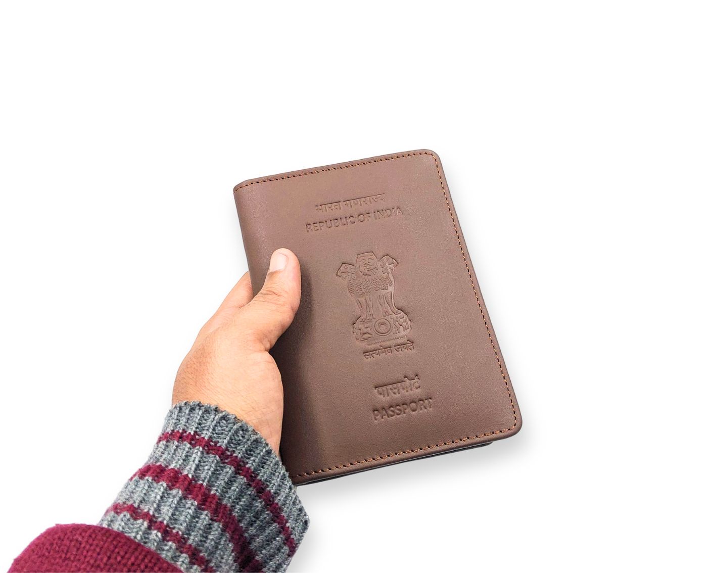 Ashoka Elite Passport Wallet - Tan