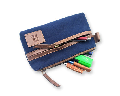 DeskMate Stationery Pouch - Blue
