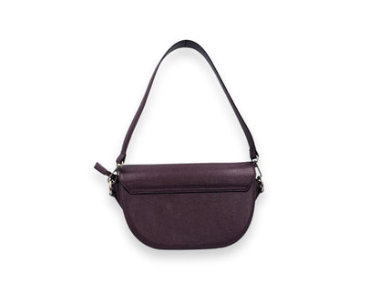 Luna Curve Crossbody – Dual Strap Leather Sling Bag for Women - Wine