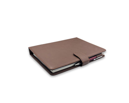 Luxury Full Grain Leather A5 Planner Binder - Brown