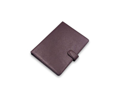 Luxury Full Grain Leather A5 Planner Binder - Wine
