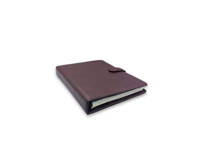 Luxury Full Grain Leather A5 Planner Binder - Wine
