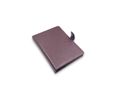 Luxury Full Grain Leather A5 Planner Binder - Wine