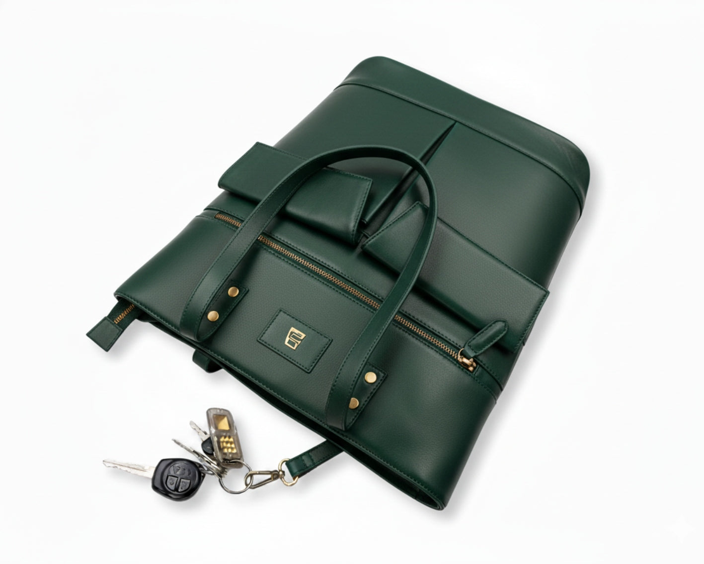 Manhattan office Leather Tote