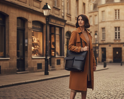 Manhattan office Leather Tote