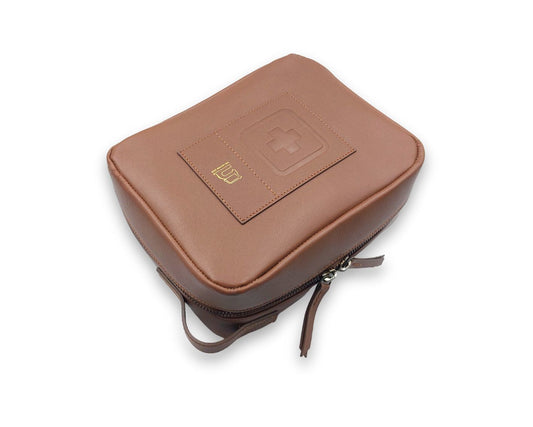 Medical Pouch - Tan  (Full Leather)