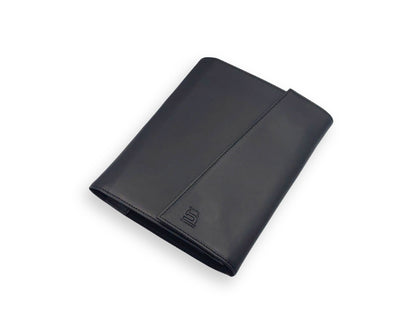OrbitNote – Leather Diary with Organizer Pockets - Black